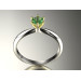 Кольцо для помолвки золотое с фианитом 135130фб-4,5