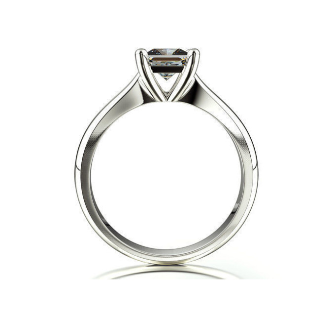 Кольцо для помолвки золотое с фианитом 136130фс