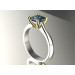 Gold engagement ring with cubic zirconia 136130fz