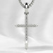 Gold cross with diamonds 803130ДБ