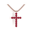 Golden cross with rubies 805110Р