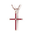 Golden cross with rubies 806120Р