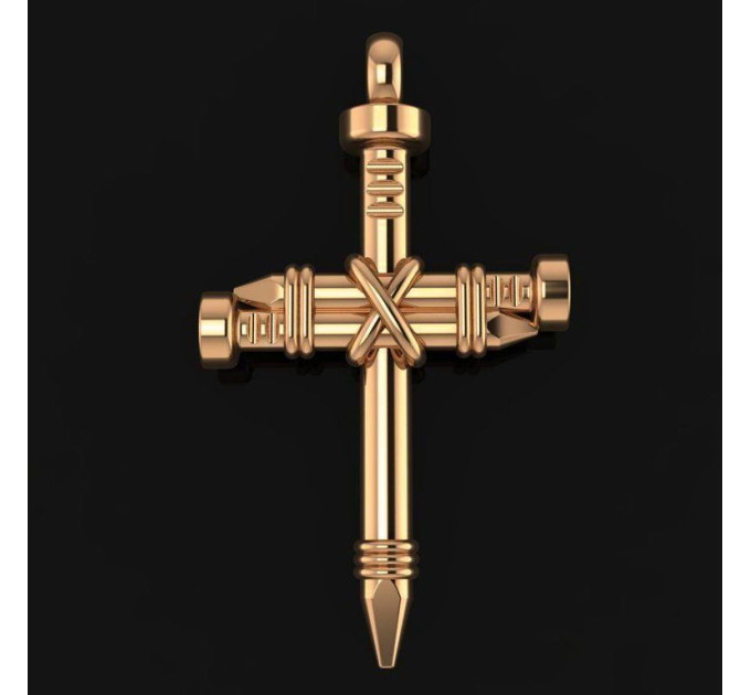 Gold cross Nail 807110-1