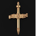 Хрестик золотий Цвях 807110-1