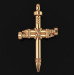 Gold cross Nail 807110-1