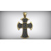 Хрестик срібний Ісуса Христа Спасителя 812241