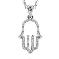 Gold pendant Hamsa Hand of Fatima 315130R-2