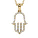 Gold pendant Hamsa Hand of Fatima 315120SAPF-2