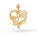 Mother and child gold pendant 317120fb