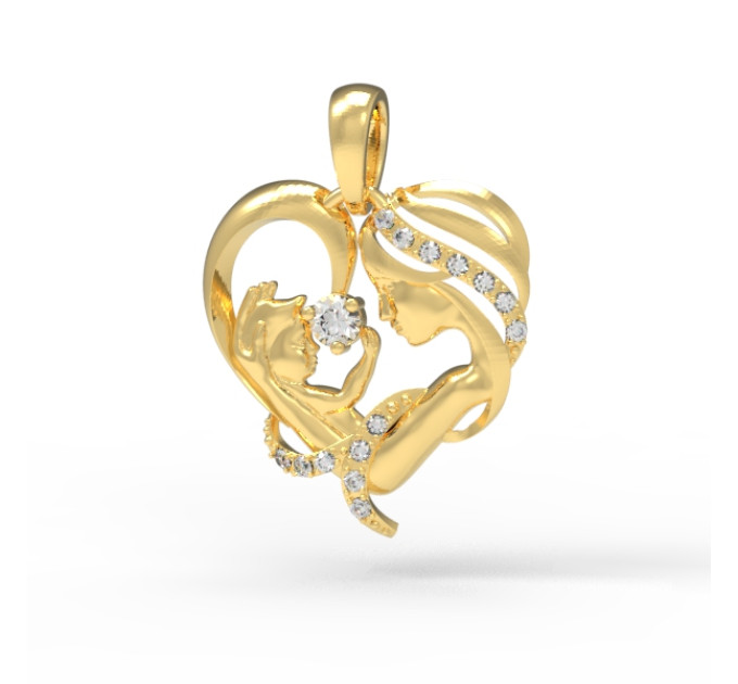 Mother and child gold pendant 317120М