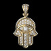 Gold pendant Hamsa Hand of Fatima 327130М