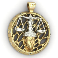 Pendant Zodiac Sign 321130-Libra