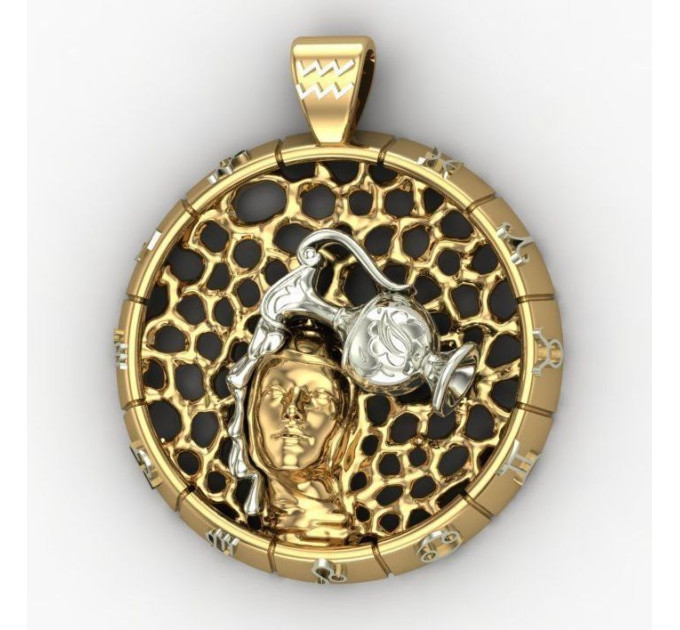 Pendant Zodiac Sign 321232-Aquarius