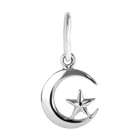 Gold pendant Crescent with star 323130