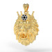 Gold Lion pendant with the Star of David 324120zd