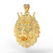 Gold pendant Lion at the crown 324120