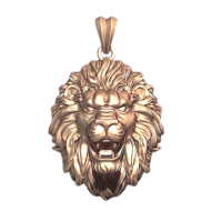 Gold pendant Lion 325110