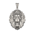 Silver pendant Lion 325232