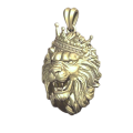 Gold pendant Lion at the crown набік 326120