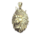 Gold pendant Lion at the crown набік 326120