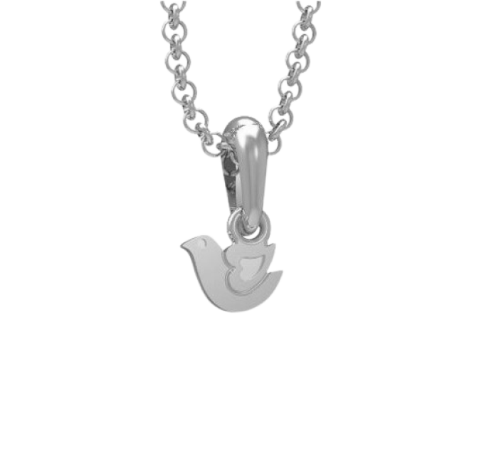Silver pendant for a child Bird 300232