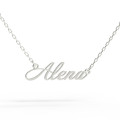 Gold name pendant on a chain 320130-0,4 Alena
