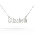 Gold name pendant on a chain 320130-0,4 Elizabeth