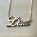 Personalized gold pendant on a chain 320110-0,4фб Lisa. Photo-N]