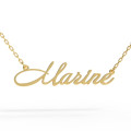 Gold name pendant on a chain 320120-0,4 Marine