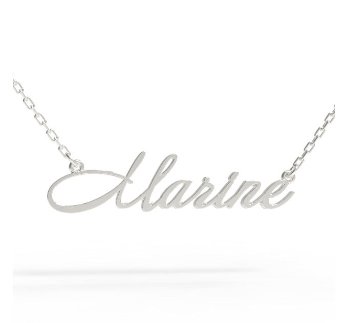 Silver name pendant on a chain 320232-0,4 Marine