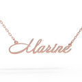 A pendant with a name on a gold-plated chain 320213-0,4 Marine