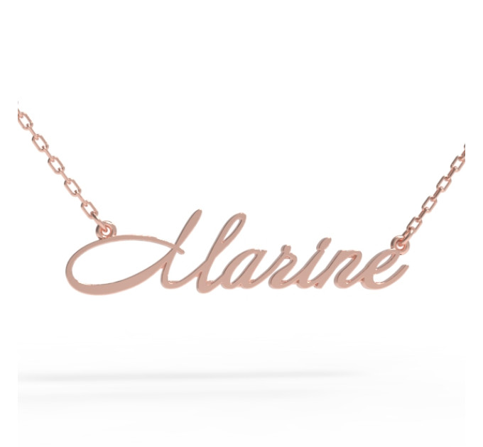 Gold name pendant on a chain 320110-0,3 Marine