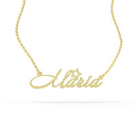 A pendant with a name on a gold-plated chain 320223-0,4 Maria-1
