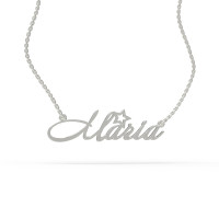 Gold name pendant on a chain 320130-0,4 Maria-1