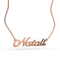 A pendant with a name on a gold-plated chain 320213-0,4 Natali-1
