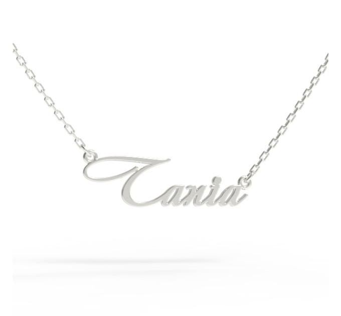 Gold name pendant on a chain 320130-0,4 Tania