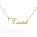 A pendant with a name on a gold-plated chain 320223-0,4 Tania