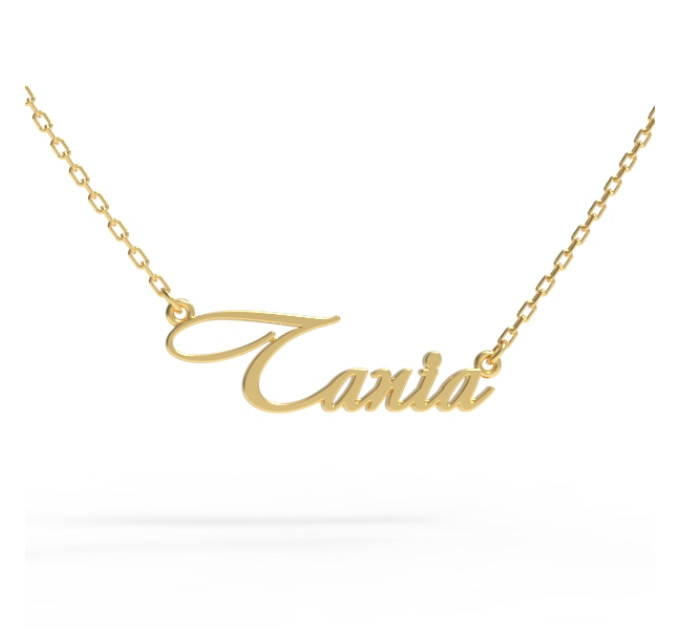 Gold name pendant on a chain 320120-0,3 Tania