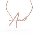 A pendant with a name on a gold-plated chain 320213-0,4 Aля-1