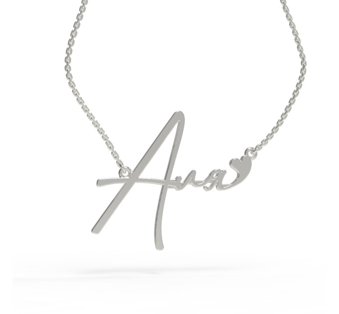 Silver name pendant on a chain 320232-0,4 Aля-1