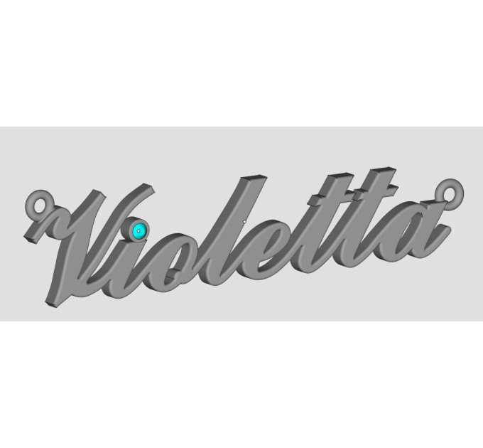  Кулон с именем золотой на цепочке с фианитом 320130-0,4фб Violetta - Кулоны имена на цепочке от Ювелірне Мистецтво в магазине UMGOLD.UA