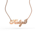 Gold name pendant on a chain 320110-0,4 Katya-1