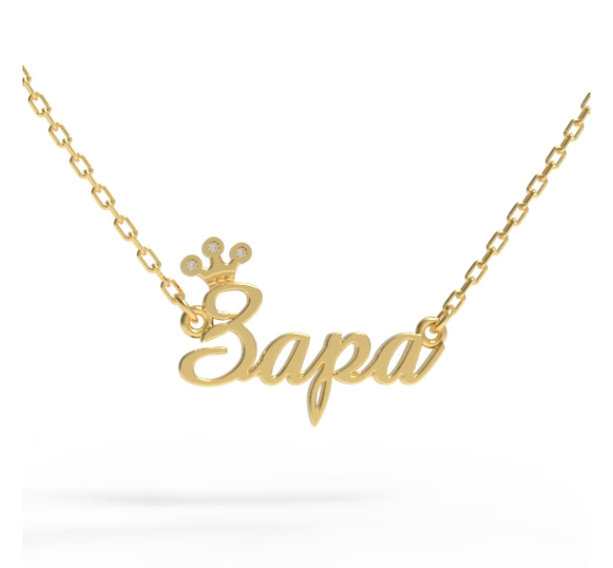 A pendant with a name on a gold-plated chain 320223-0,4фб Зара