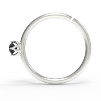 Кольцо для пирсинга золотое с бриллиантом Лотос 502130ДЧ-2,0-10-1,0