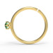 Кольцо для пирсинга золотое c фианитом Лотос 502120фз-2,0-10-1,0