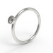 Piercing ring with stone 504232фб-2,25-8-0,8
