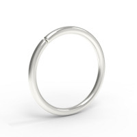 Кольцо для пирсинга серебряное с разрезом 524232-12-0,8