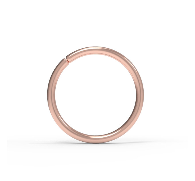 Кольцо для пирсинга золотое с разрезом 524110-6-0,8