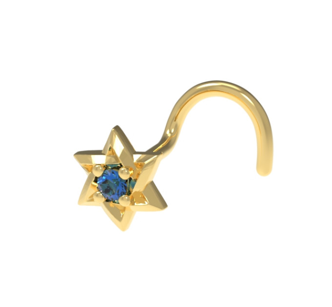 Nose piercing Star of David 534120САПФ