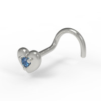 Nose piercing Heart 539130САПФ